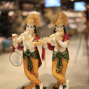 Jain Furnishings Radha Krishna Flute Duo Statue - Divine Love & Harmony Decor